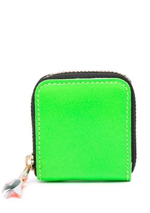 Comme Des Garçons Wallet Super Fluo Group leather wallet - Green