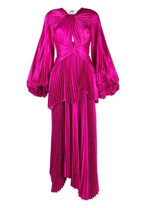 Acler Rosella puff-sleeves maxi dress - Pink