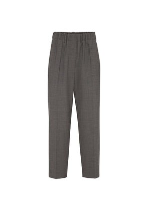 Brunello Cucinelli Wool-Blend Tailored Trousers