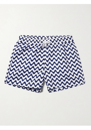 Frescobol Carioca - Copacabana Slim-Fit Short-Length Printed Swim Shorts - Men - Blue - S