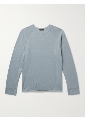 James Perse - Linen-Blend T-Shirt - Men - Blue - 1