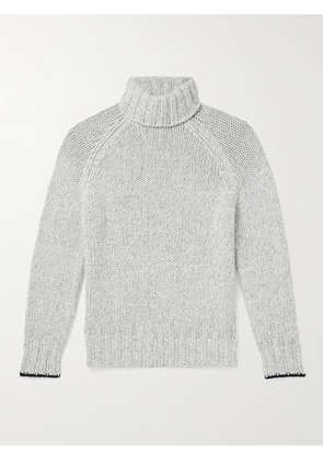 Brunello Cucinelli - Virgin Wool, Cashmere and Silk-Blend Rollneck Sweater - Men - Gray - IT 46