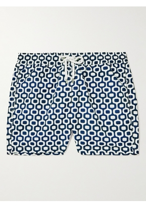Frescobol Carioca - Slim-Fit Short-Length Printed Recycled Swimshorts - Men - Blue - S