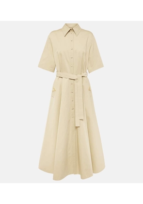 Valentino VGold cotton and linen shirt dress