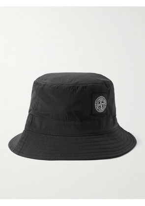 Stone Island - Logo-Appliquéd Shell Bucket Hat - Men - Black - M
