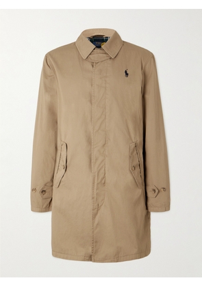 Polo Ralph Lauren - Logo-Print Cotton-Twill Coat - Men - Neutrals - S