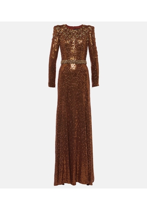 Jenny Packham Georgia sequined embellished gown