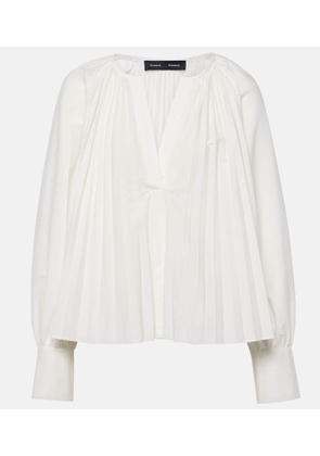 Proenza Schouler Monica cotton-blend poplin blouse