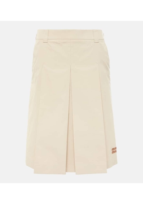 Miu Miu Panama cotton miniskirt