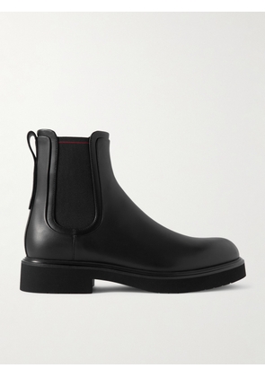 FERRAGAMO - Cezanne Leather Chelsea Boots - Men - Black - EU 40
