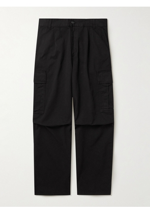 Carhartt WIP - Cole Wide-Leg Organic Cotton-Twill Cargo Trousers - Men - Black - UK/US 28