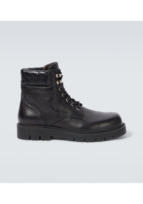 Bottega Veneta Haddock leather combat boots