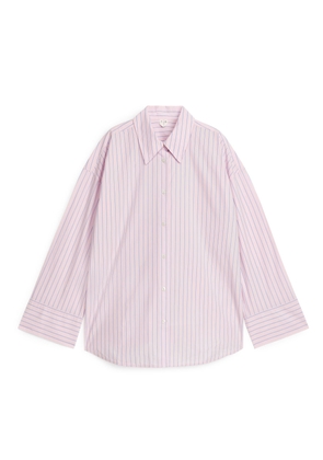 Relaxed Poplin Shirt - Pink