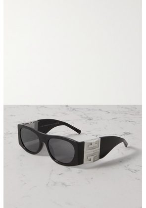 Givenchy - Round-frame Acetate And Silver-tone Sunglasses - Black - One size