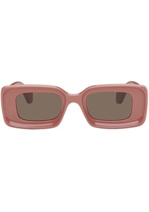 LOEWE Pink Rectangular Sunglasses