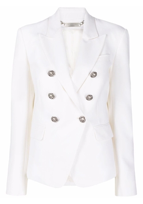 Philipp Plein double-breasted fitted blazer - White