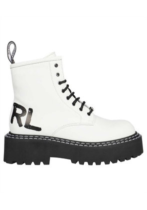 Karl Lagerfeld Lace-Up Ankle Boots