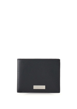 Ferragamo logo-plaque leather wallet - Black