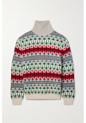 Loro Piana - Holiday Noel Cashmere-jacquard Turtleneck Sweater - Multi - x small,small,medium,large,x large