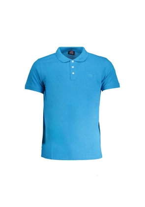 Blue Cotton Polo Shirt - M