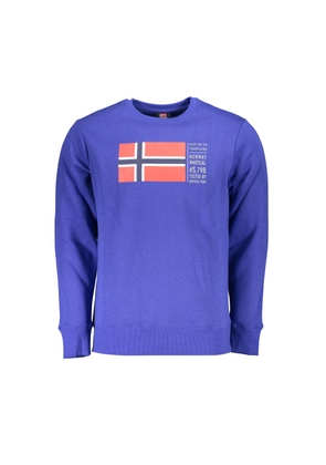 Blue Cotton Sweater - L