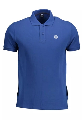 Chic Blue Short-Sleeved Polo for Sophisticated Style - XL