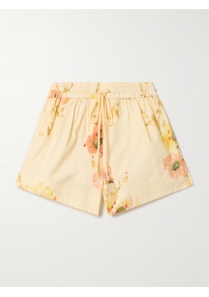 Zimmermann - Lightburst Floral-print Cotton-poplin Shorts - Multi - 00,0,1,2,3,4