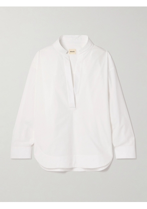KHAITE - Tito Oversized Cotton-poplin Shirt - White - US0,US4,US6,US8,US10