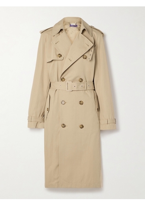 Ralph Lauren Collection - Niles Belted Double-breasted Cotton-blend Twill Trench Coat - Brown - US2,US4,US6,US8,US10,US12,US14
