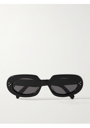 CELINE Eyewear - Bold Oval-frame Acetate Sunglasses - Black - One size