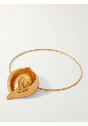 SCHIAPARELLI - Statue Eye Gold-tone Necklace - One size