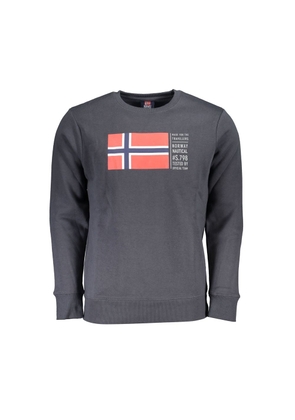 Gray Cotton Sweater - L