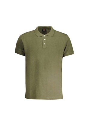 Green Cotton Polo Shirt - M