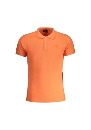 Orange Cotton Polo Shirt - M