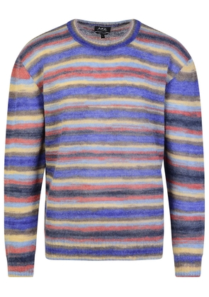 A.p.c. Bryce Multicolor Mohair Blend Sweater