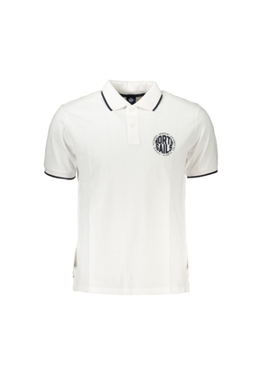 White Cotton Polo Shirt - S
