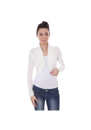 White Wool Sweater - L