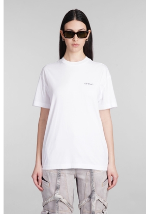 Off-White T-Shirt In White Cotton