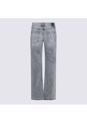 Mother Grey Cotton Denim Jeans