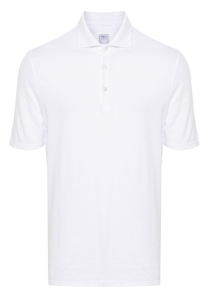 Fedeli White Cotton Polo Shirt