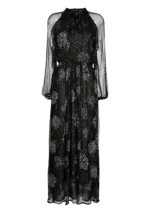 We Are Kindred Cerelia tie-neck silk gown - Black