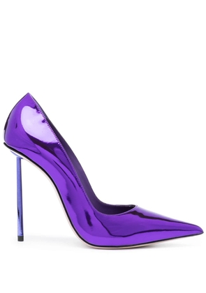 Le Silla Bella 115mm leather pumps - Purple