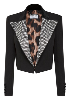 Philipp Plein Cady crystal-embellished blazer - Black