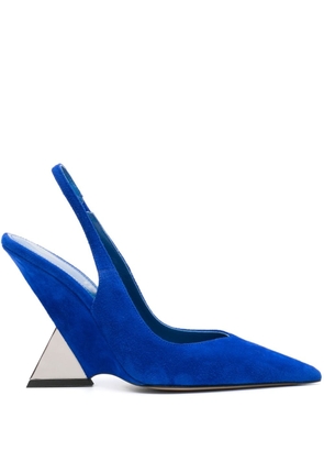 The Attico Cheope 105mm slingback pumps - Blue