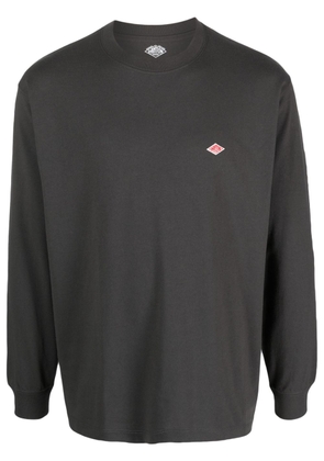 Danton logo-patch crew-neck sweatshirt - Grey