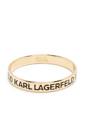 Karl Lagerfeld logo-print bangle bracelet - Gold