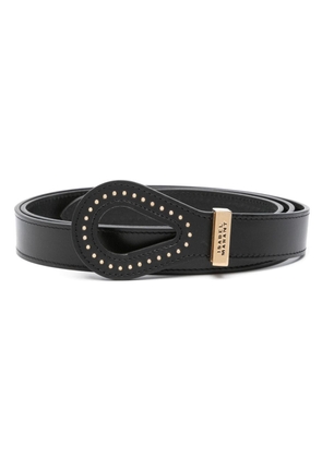 ISABEL MARANT Brindi studded leather belt - Black