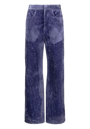 ISABEL MARANT Rwan cordoroy-finish trousers - Purple