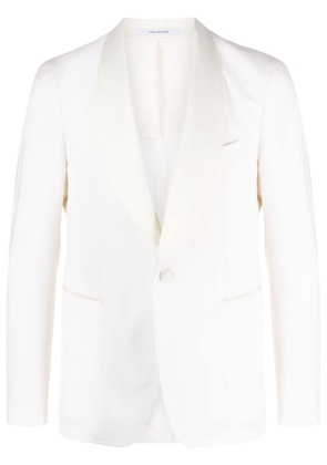 Tagliatore shawl-lapels single-breasted blazer - White