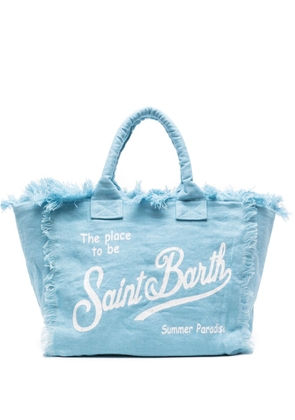 MC2 Saint Barth large Vanity linen tote bag - Blue